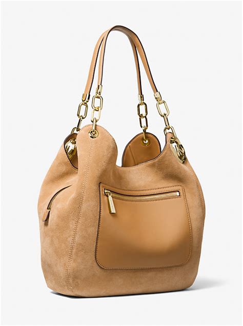 michael kors suede bags|Michael Kors lillie handbag.